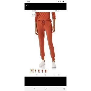 New XS Amazon Essentials Athletic Casual Loungewear Joggers Pants Chestnut Brown